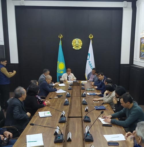 Meeting of Aydos Syrym - deputy of the Mazhilis  Parliament of the Republic of Kazakhstan with scientists  Institute of Philosophy, Political Science and Religious Studies