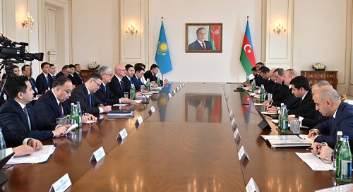 Касым-Жомарт Токаев принял участие в первом заседании Высшего межгосударственного совета Казахстана и Азербайджана