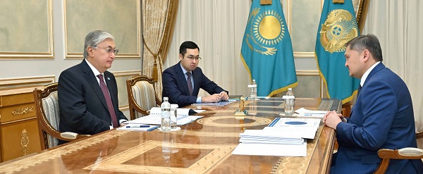 Глава государства принял министра науки и высшего образования Саясата Нурбека