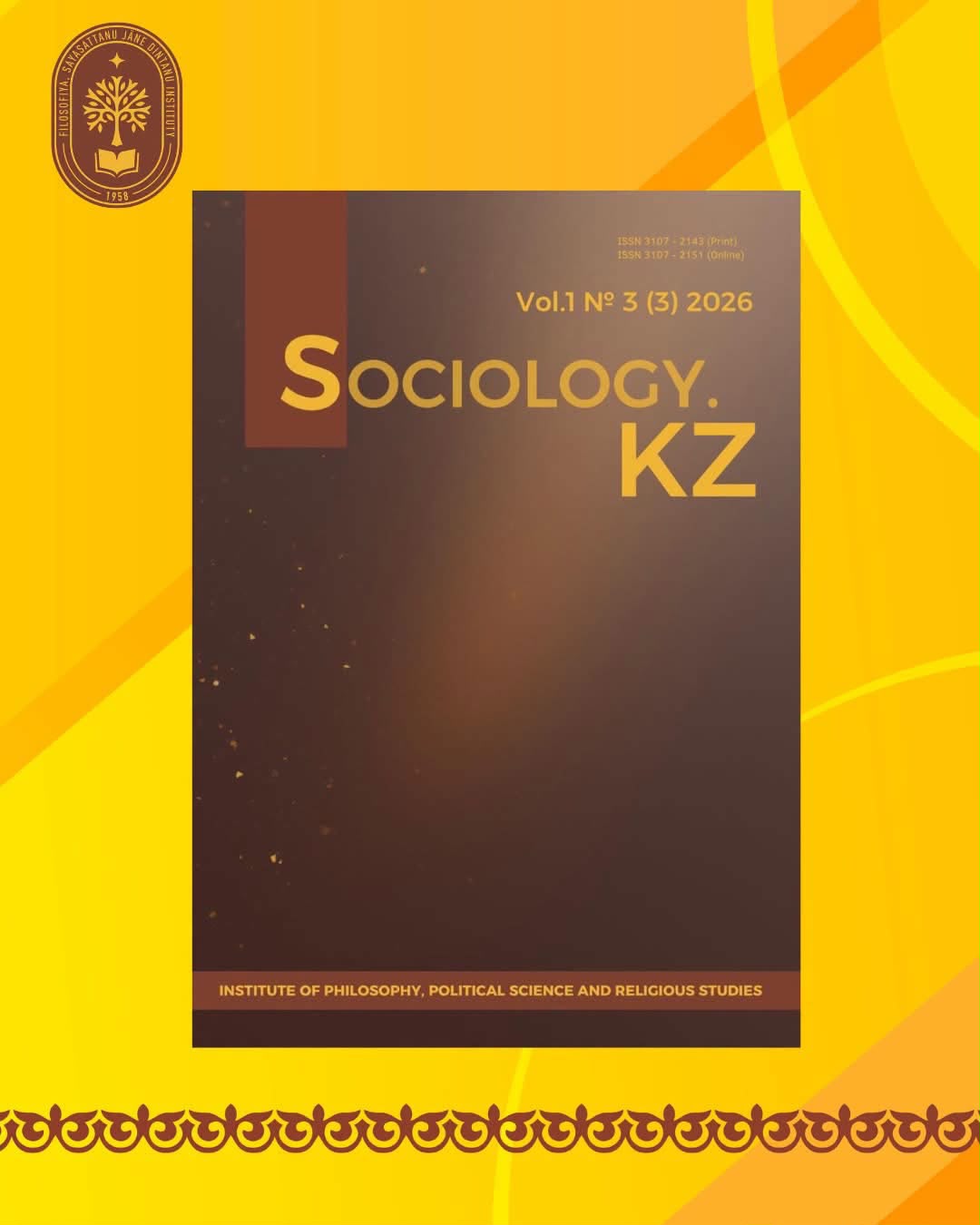 The third issue of SOCIOLOGY.KZ for 2026 — Volume 1, No. 3.